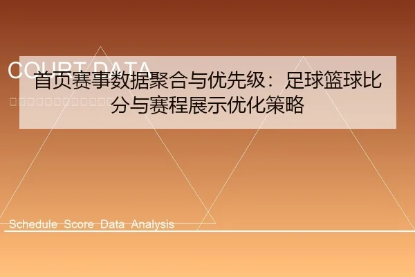 首页赛事数据聚合与优先级：足球篮球比分与赛程展示优化策略
